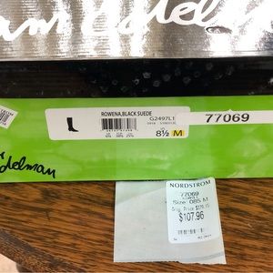 Sam Edelman black suede size 8 1/2 M boots